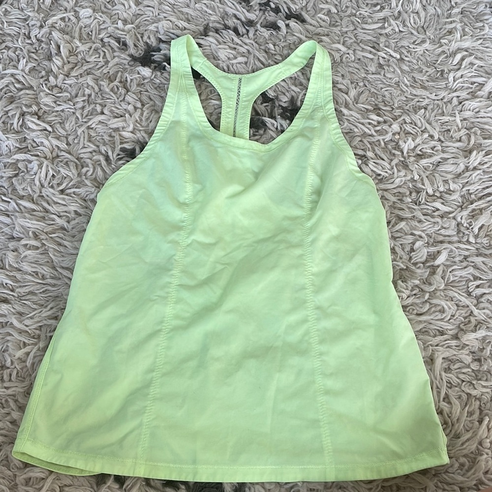 Neon lulu tank top